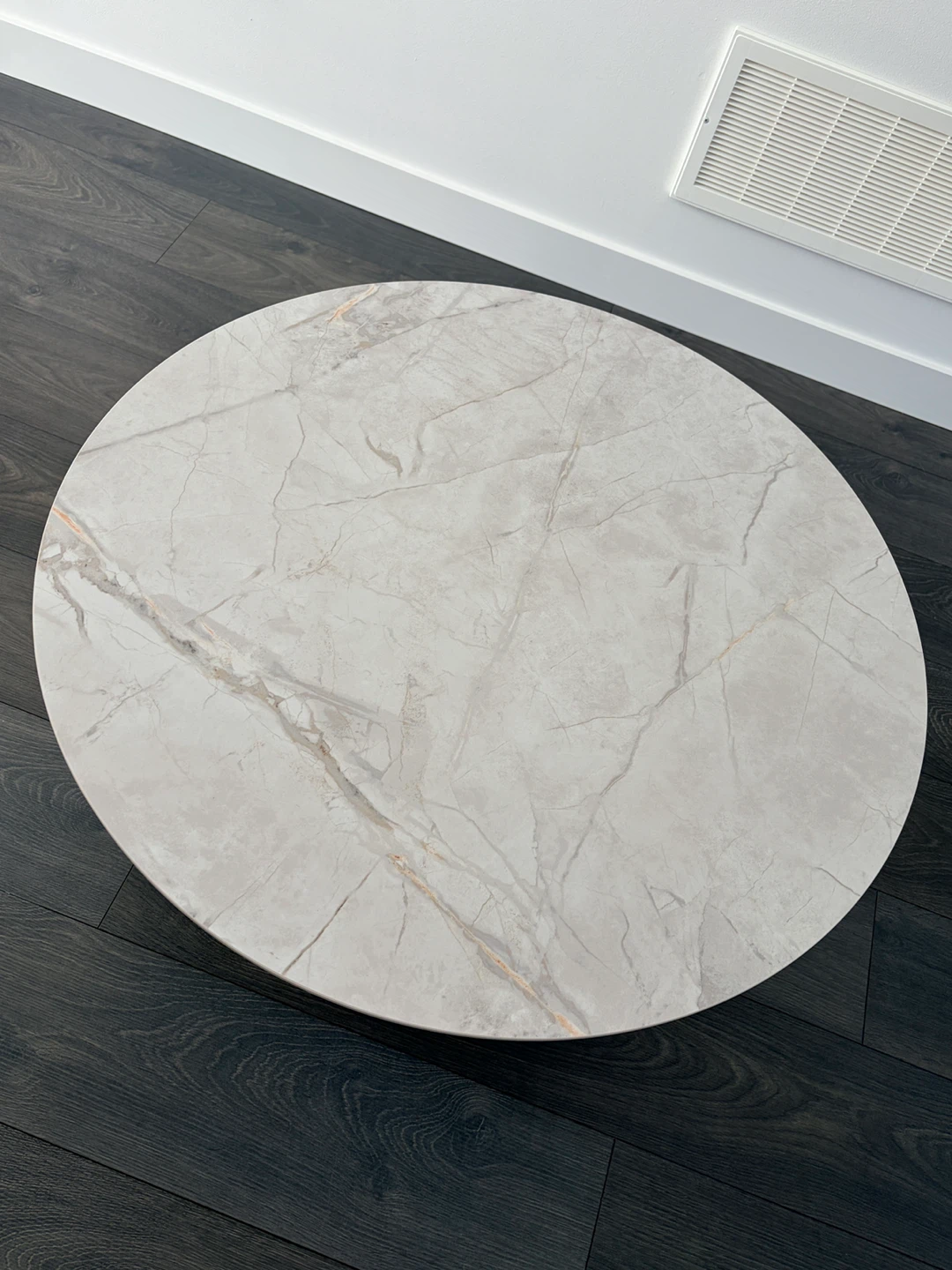 Structube Modern Round Coffee Table with Marble Top - photo 3