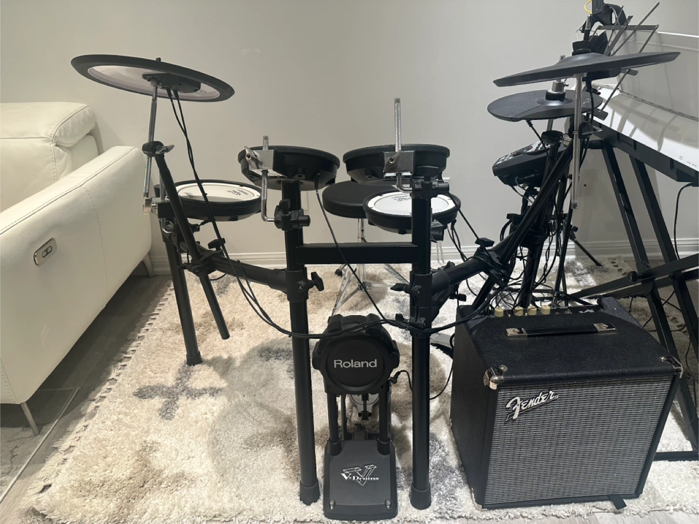 Roland TD-11 Electronic drum kit + mesh pads + drum throne - photo 2