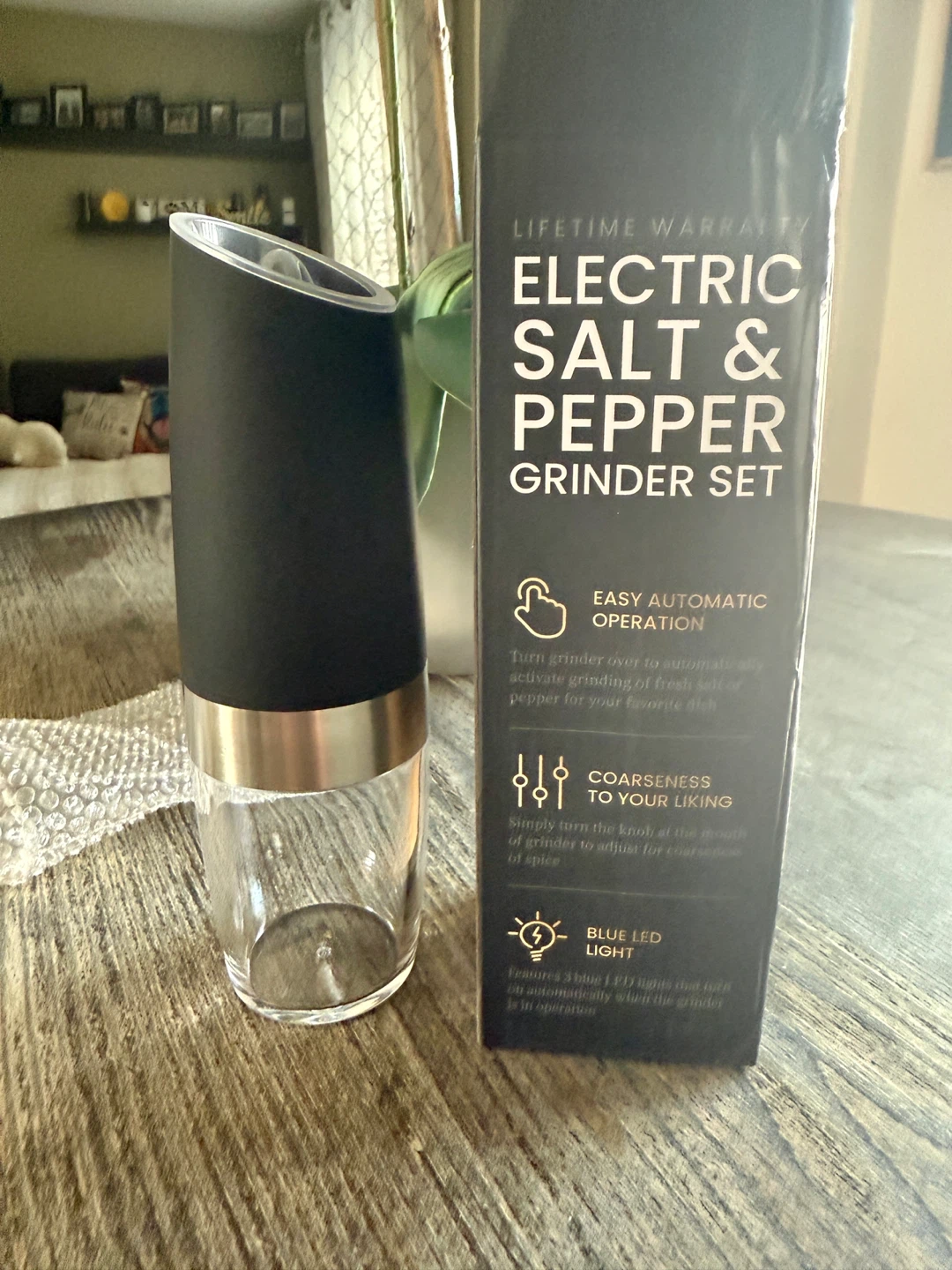 Electric Salt Grinder Set
