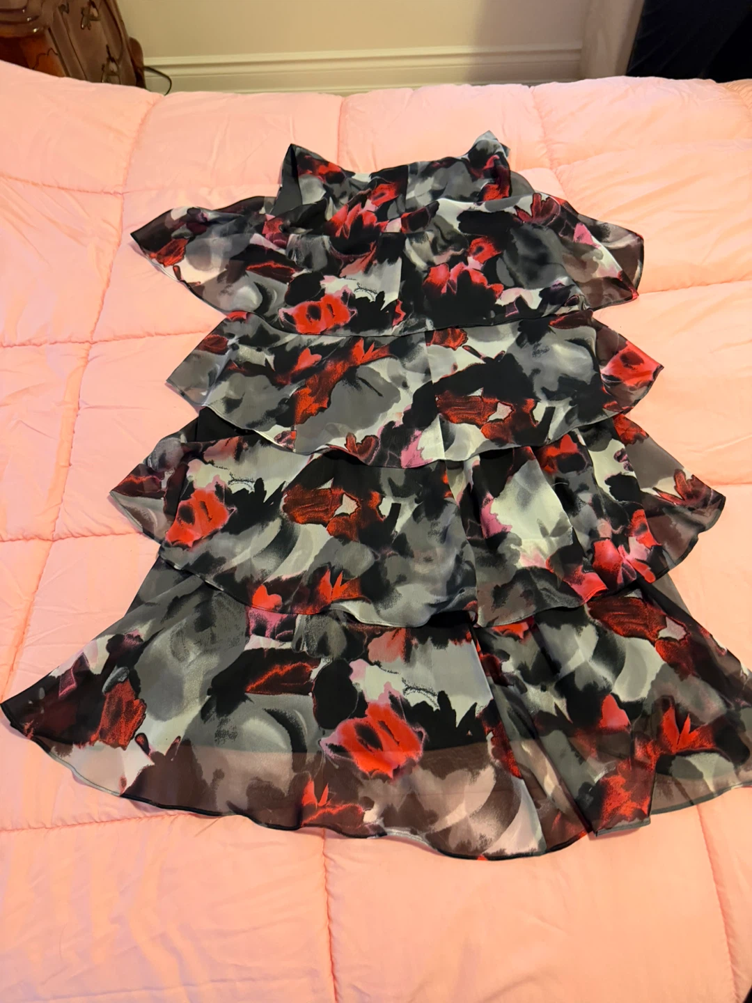 Tiered Floral Dress