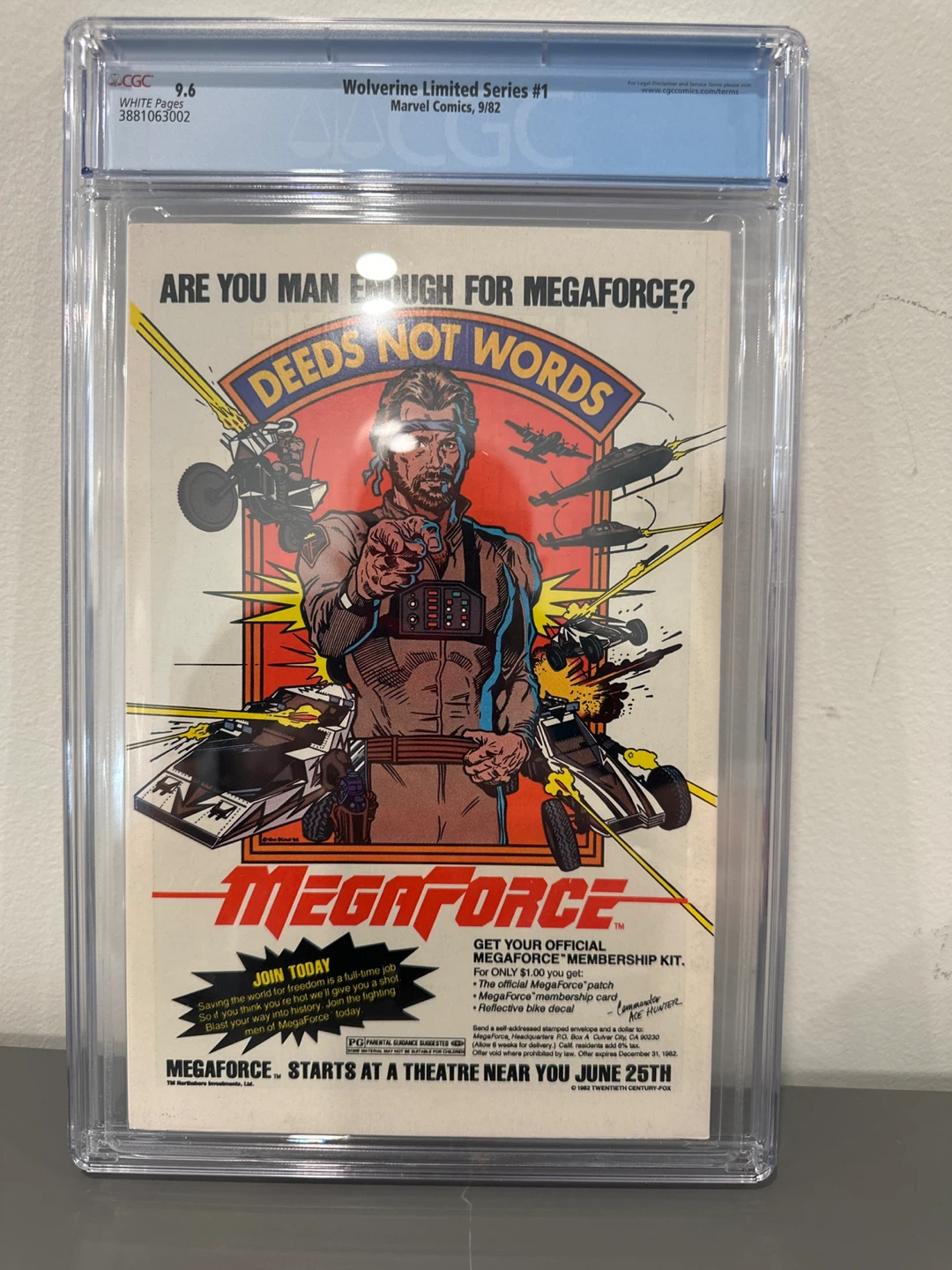 CGC Graded Wolverine Limited Series #1 (9.6 White Pages) - photo 2