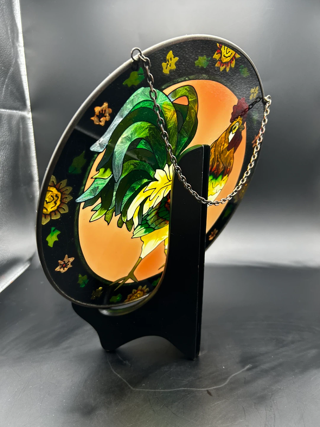 Stained Glass Rooster - photo 2