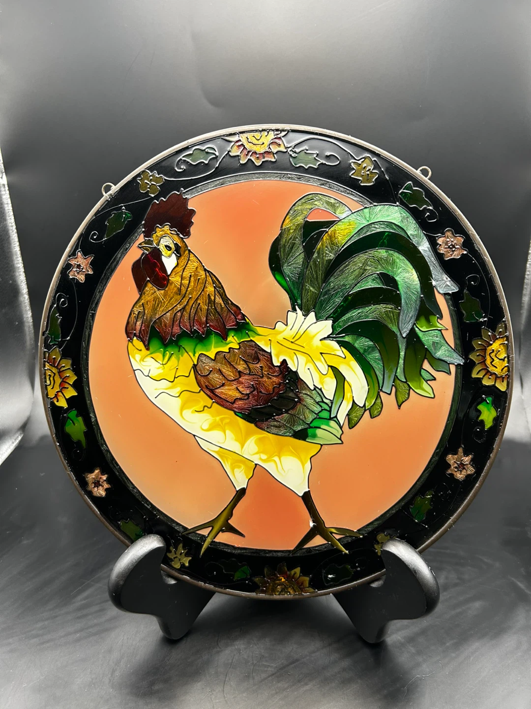 Stained Glass Rooster