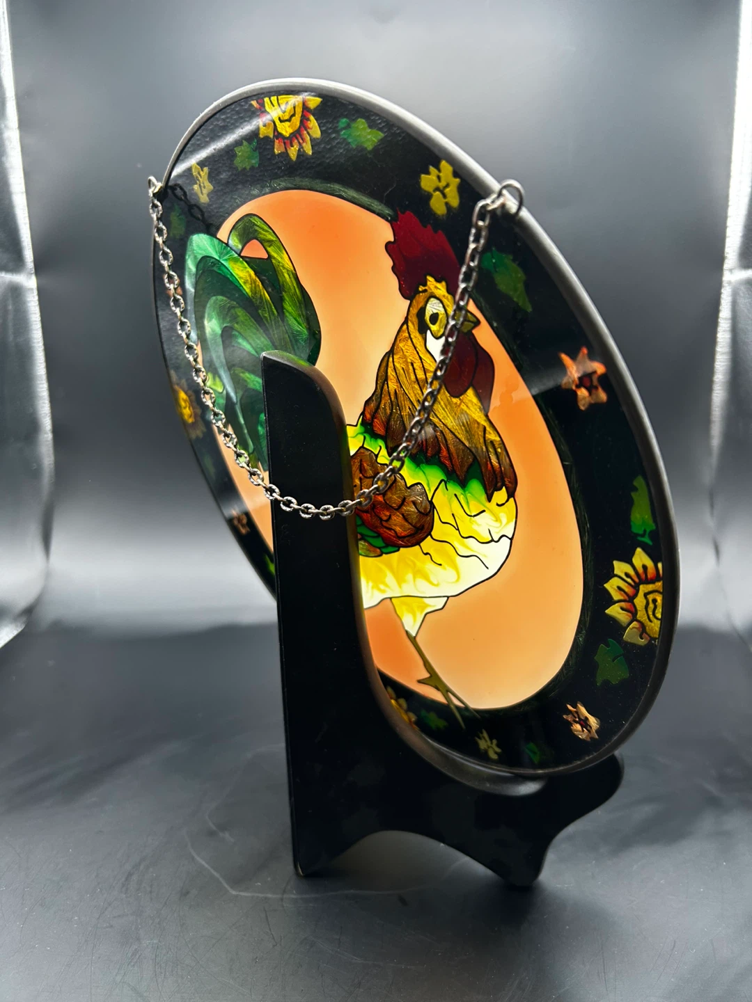 Stained Glass Rooster - photo 3