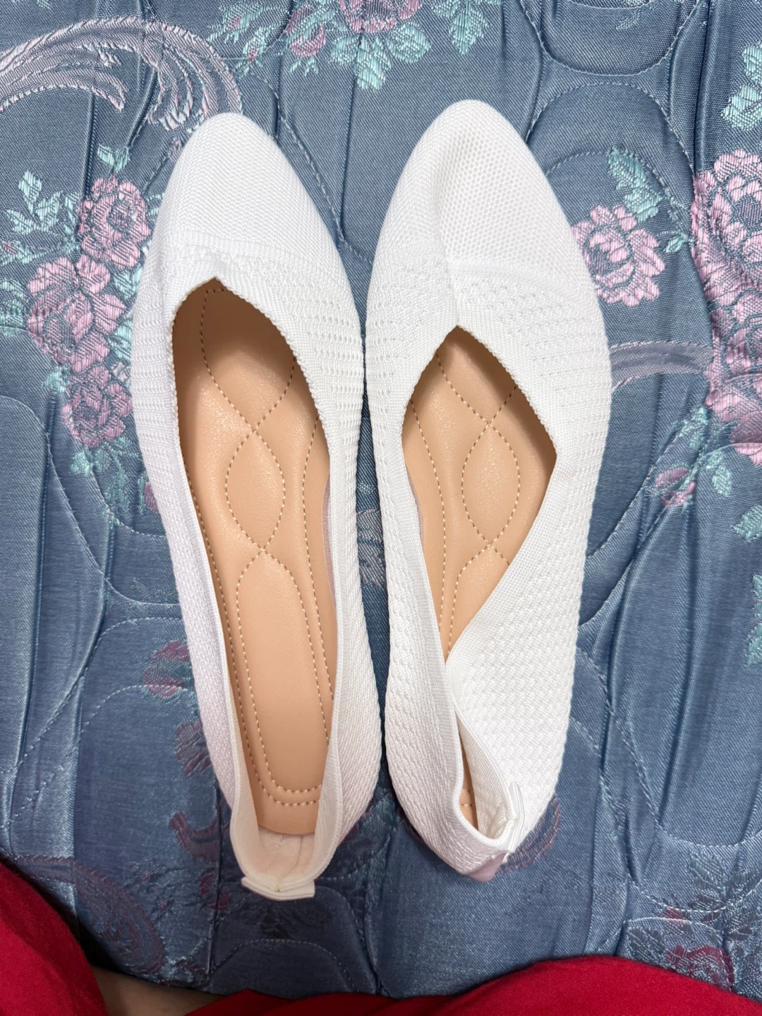 White Knit Ballet Flats - Size 38 - photo 3