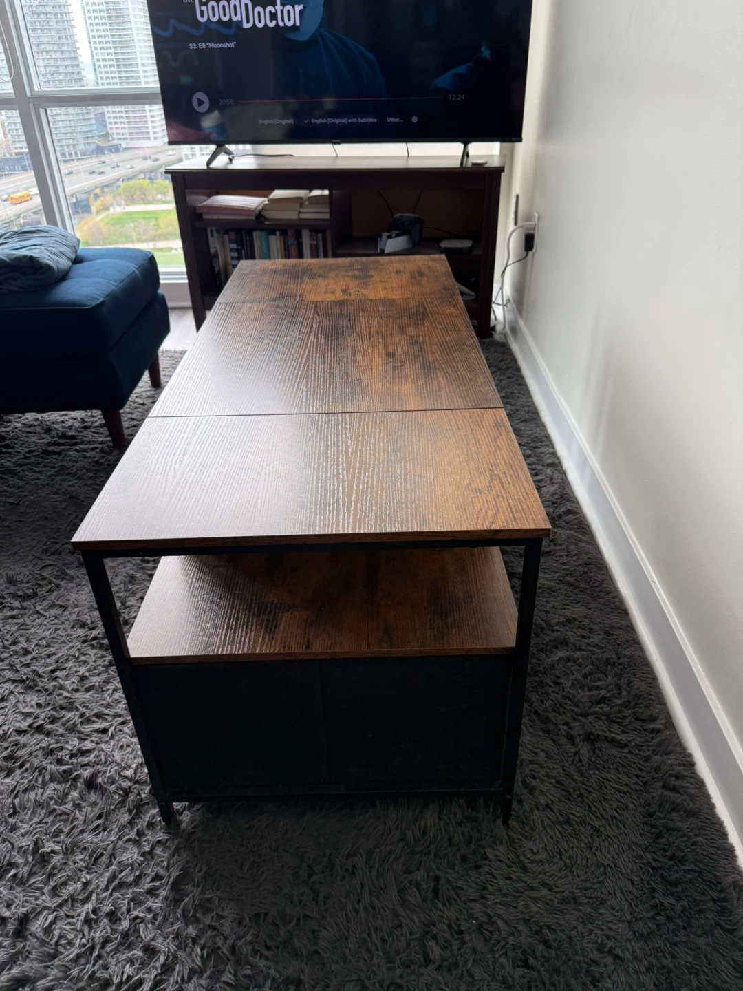 Lift Top Coffee Table with Storage - photo 3
