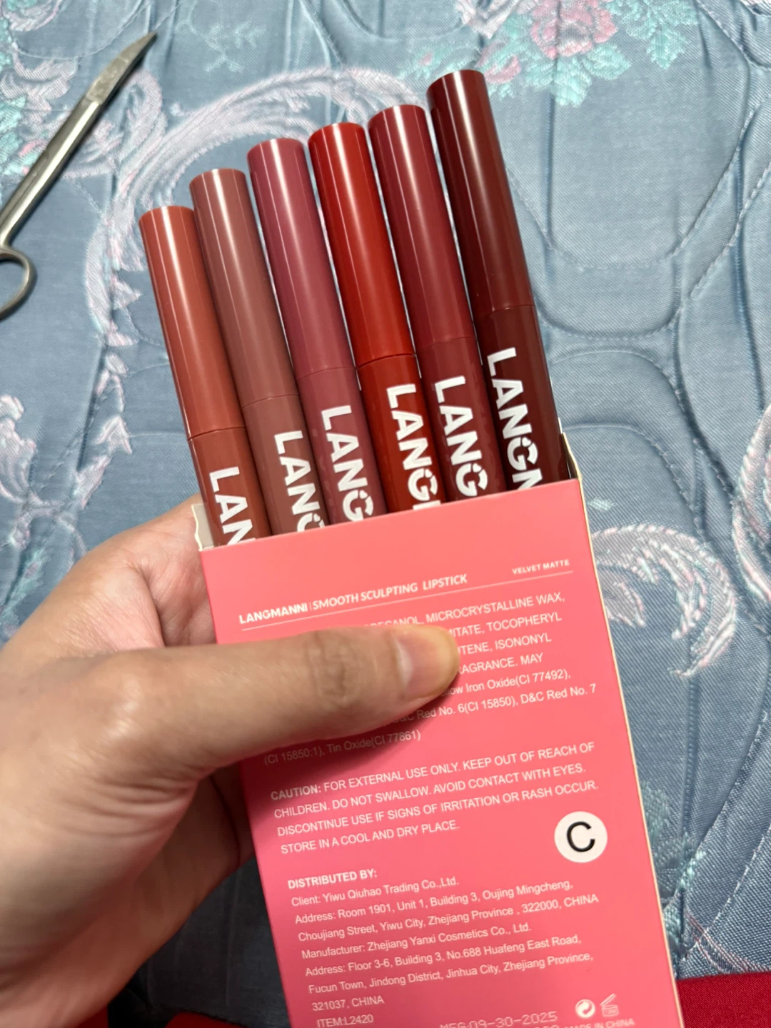 LANGMANNI Velvet Matte Smooth Sculpting Lip Stick Set