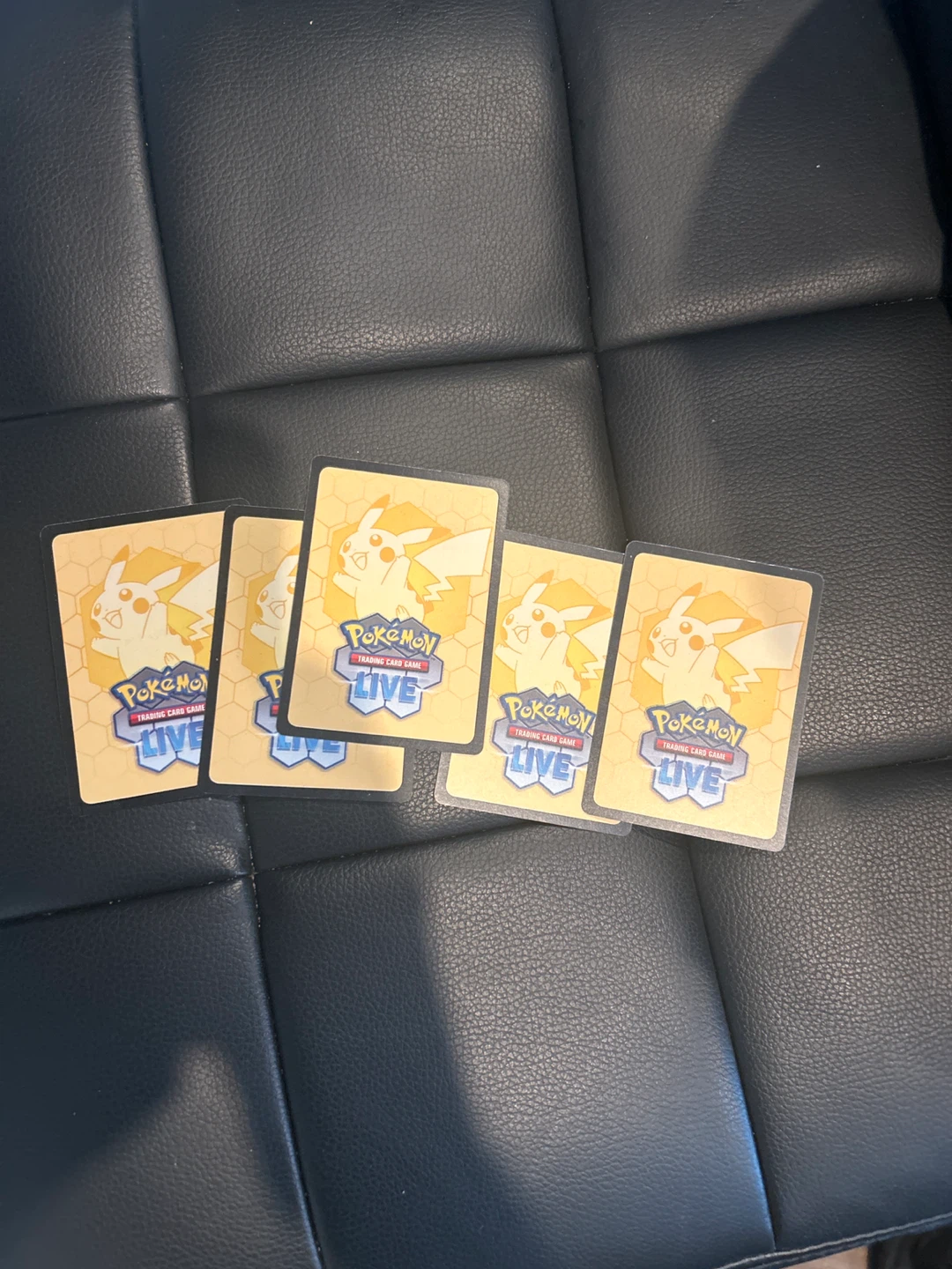 Set of 5 Pokémon Trading Card Game Live Cards