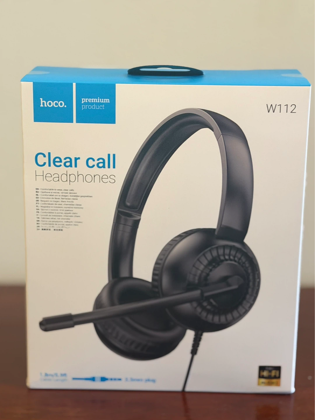 Hoco W112 Clear Call Headphones with Mic