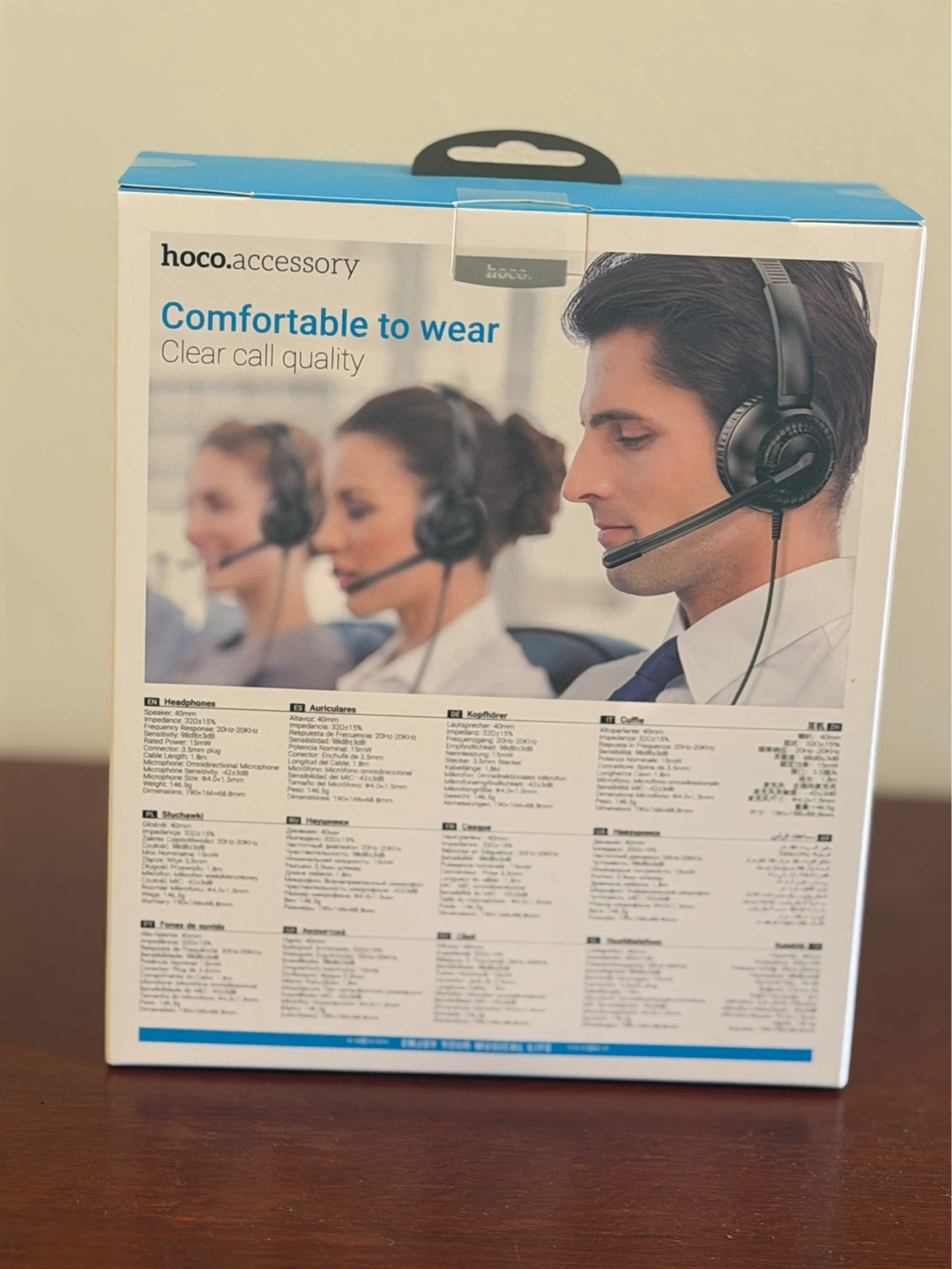 Hoco W112 Clear Call Headphones with Mic - photo 2