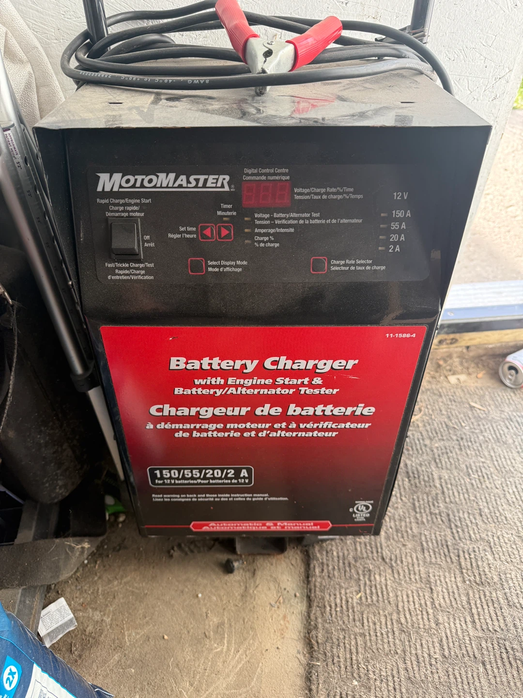 Battery Charger with Engine Start & Battery/Alternator Tester - photo 2