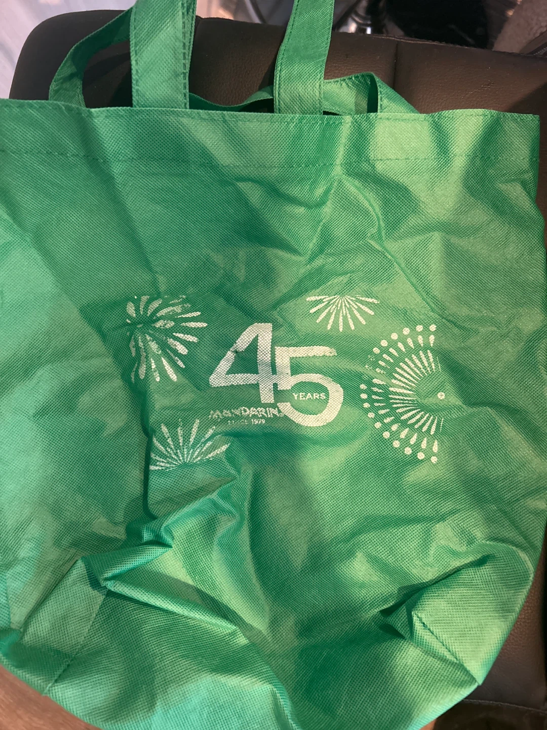 Mandarin 45 Years Reusable Shopping Bag