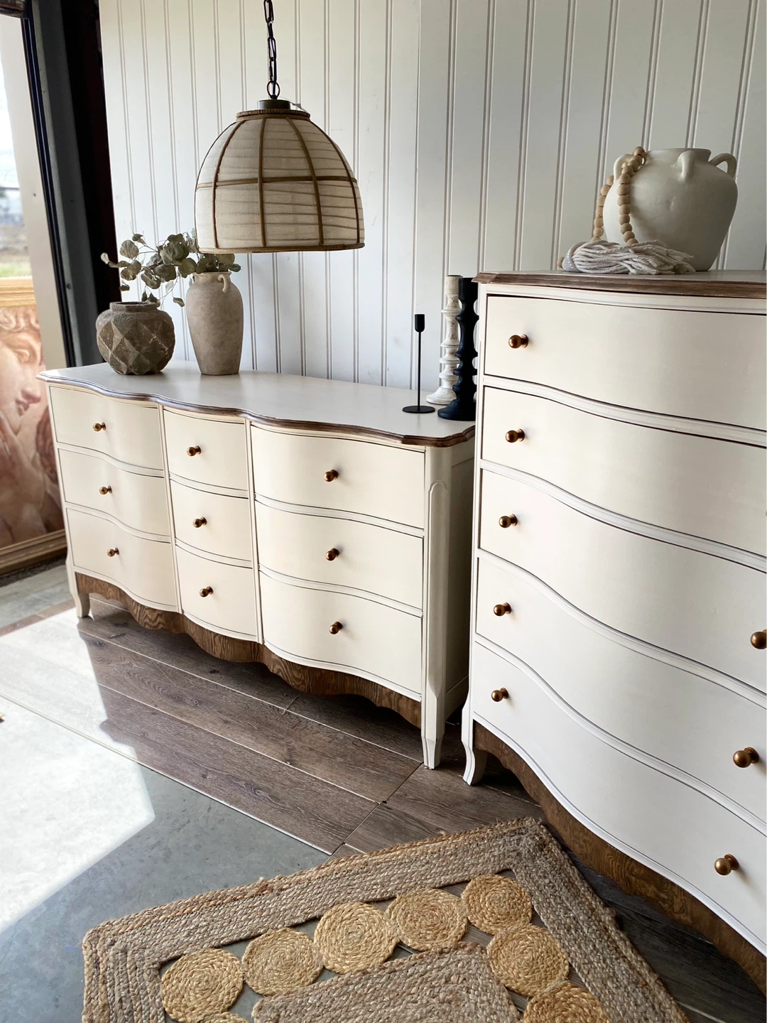 Modern Provincial dresser set