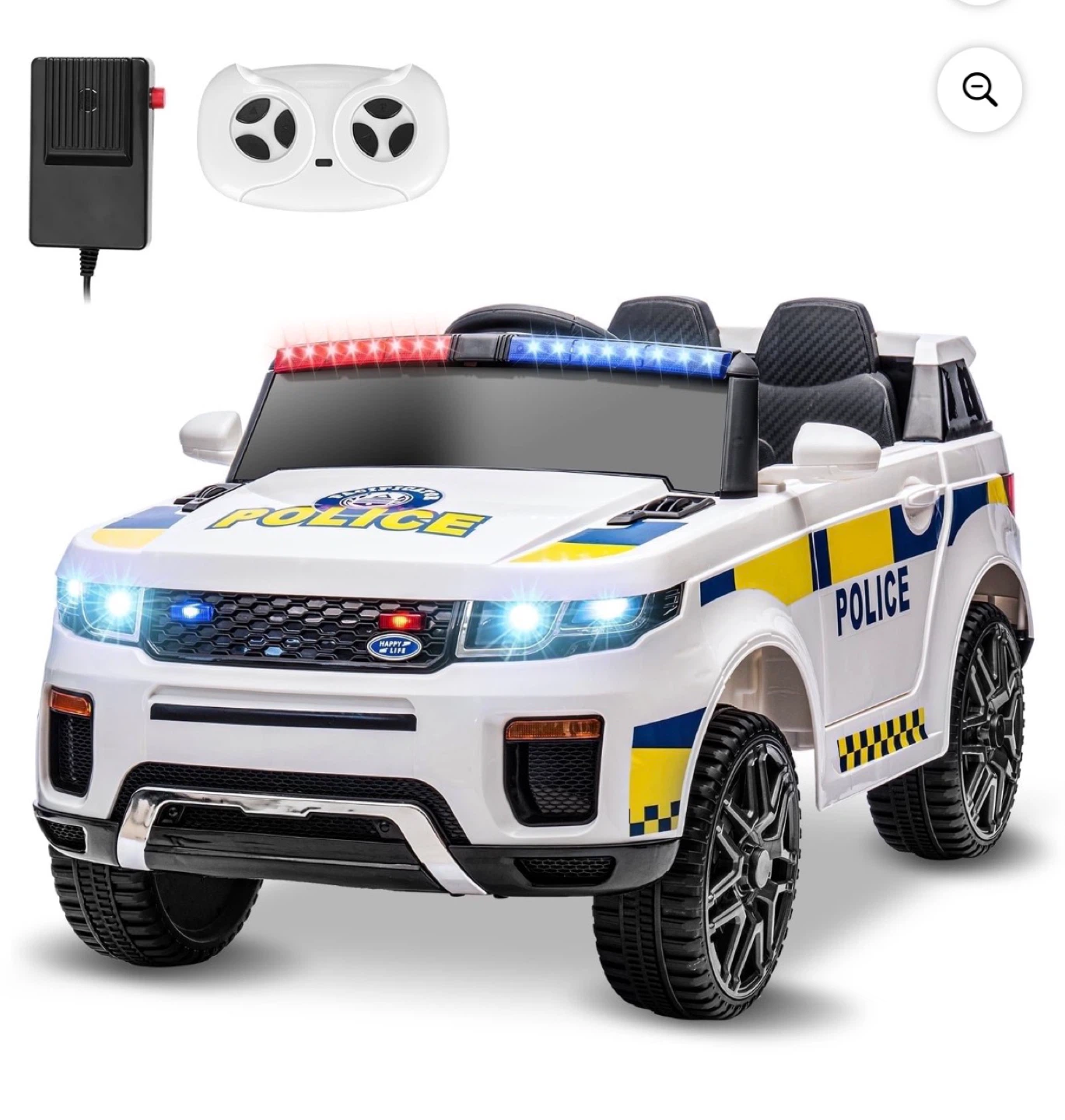 Kids Electric Police Ride-On Car