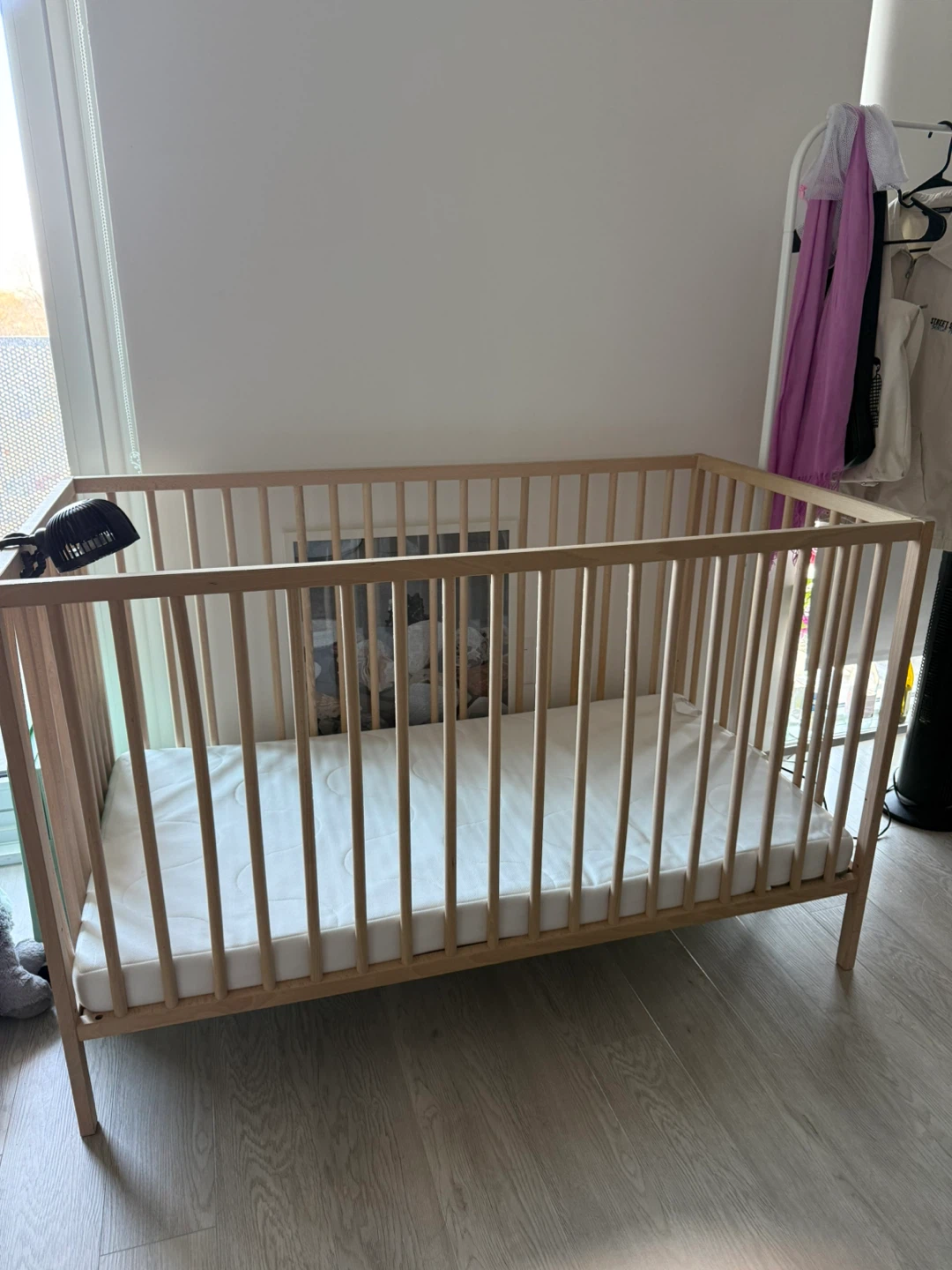 Ikea Wooden Baby Crib - photo 2