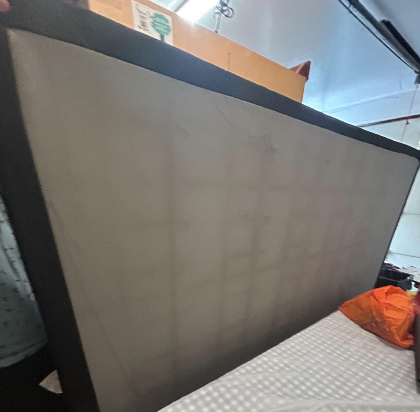Queen Size Headboard, Box Spring and bed frame