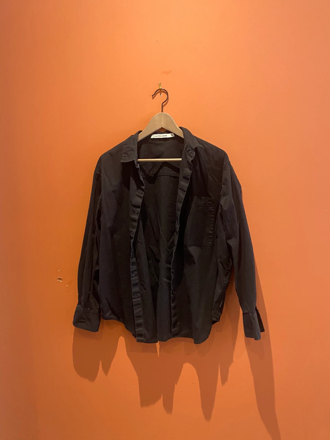 Calvin Klein Jeans Black Button-Up Shirt