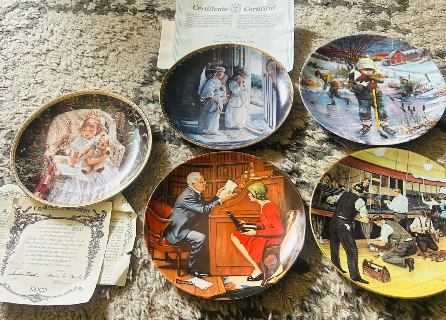 Norman Rockwell & Sandra Kuck Limited Edition Collector Plates