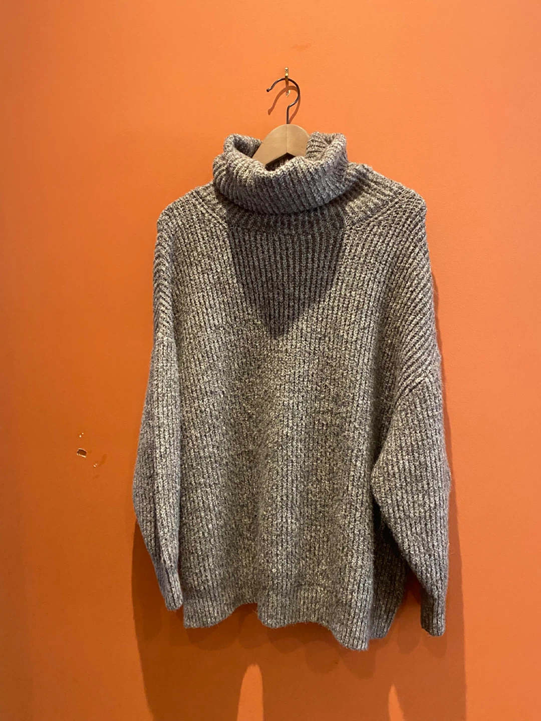 Zara Grey Turtleneck Sweater