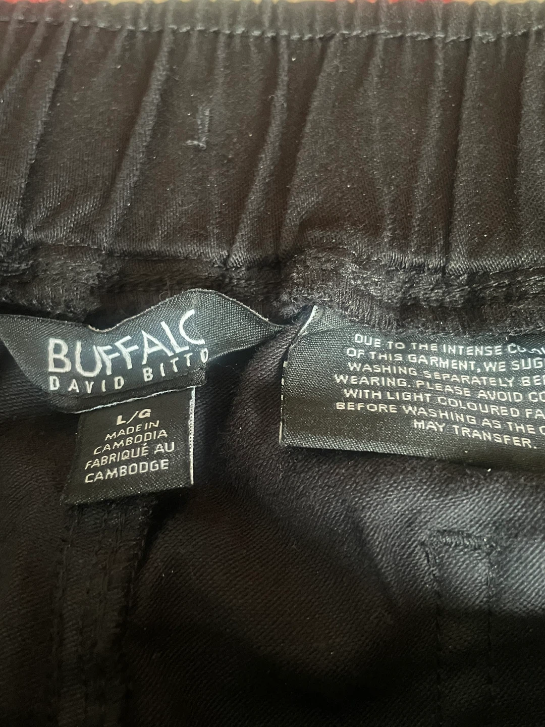 Buffalo David Bitton Black Cargo Pants Size L/G - photo 3