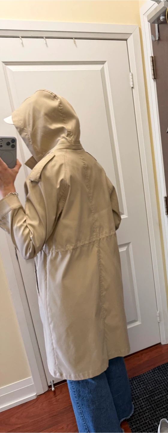 Stradivarius Beige Hooded Anorak Jacket - photo 4