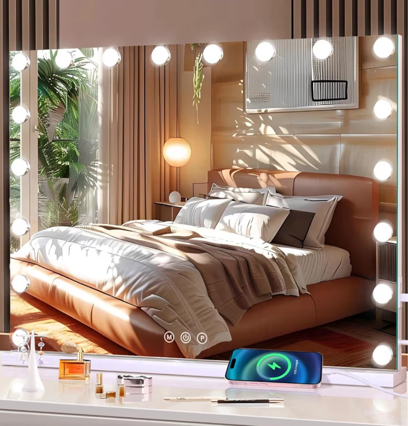 Hollywood Vanity Mirror with Lights and Wireless Charging