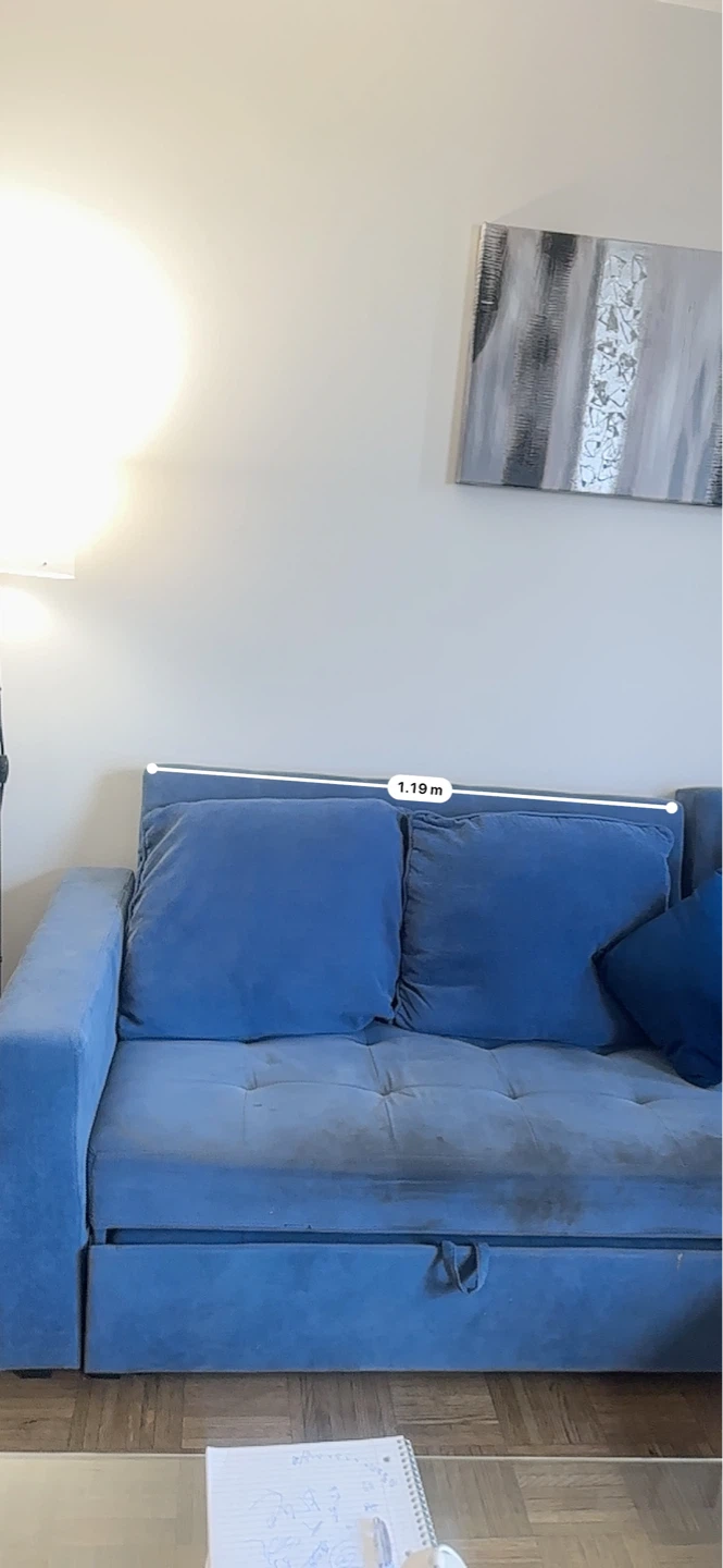 Blue Sectional Sofa with Storage - photo 4