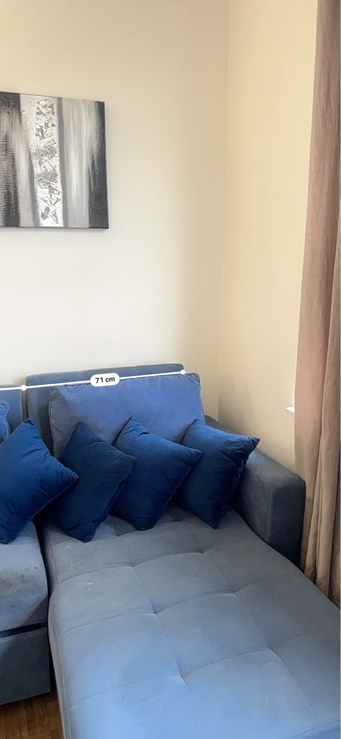 Blue Sectional Sofa with Storage - photo 5