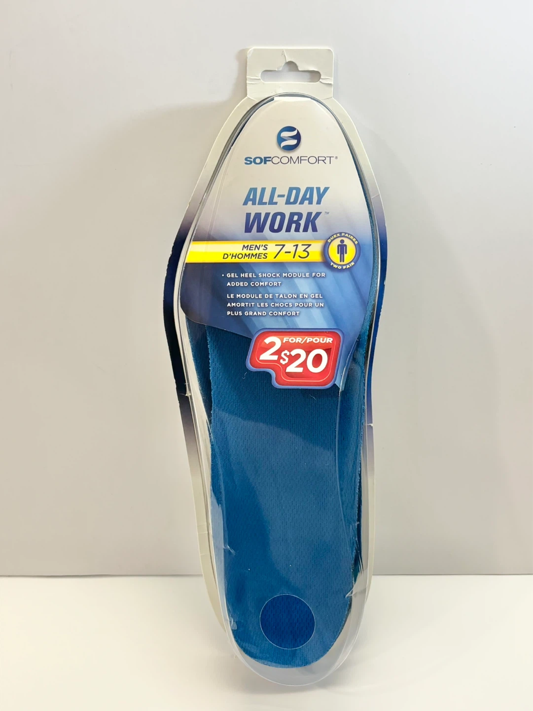 Men’s Insoles Men's Size 7-13 all day work comfort