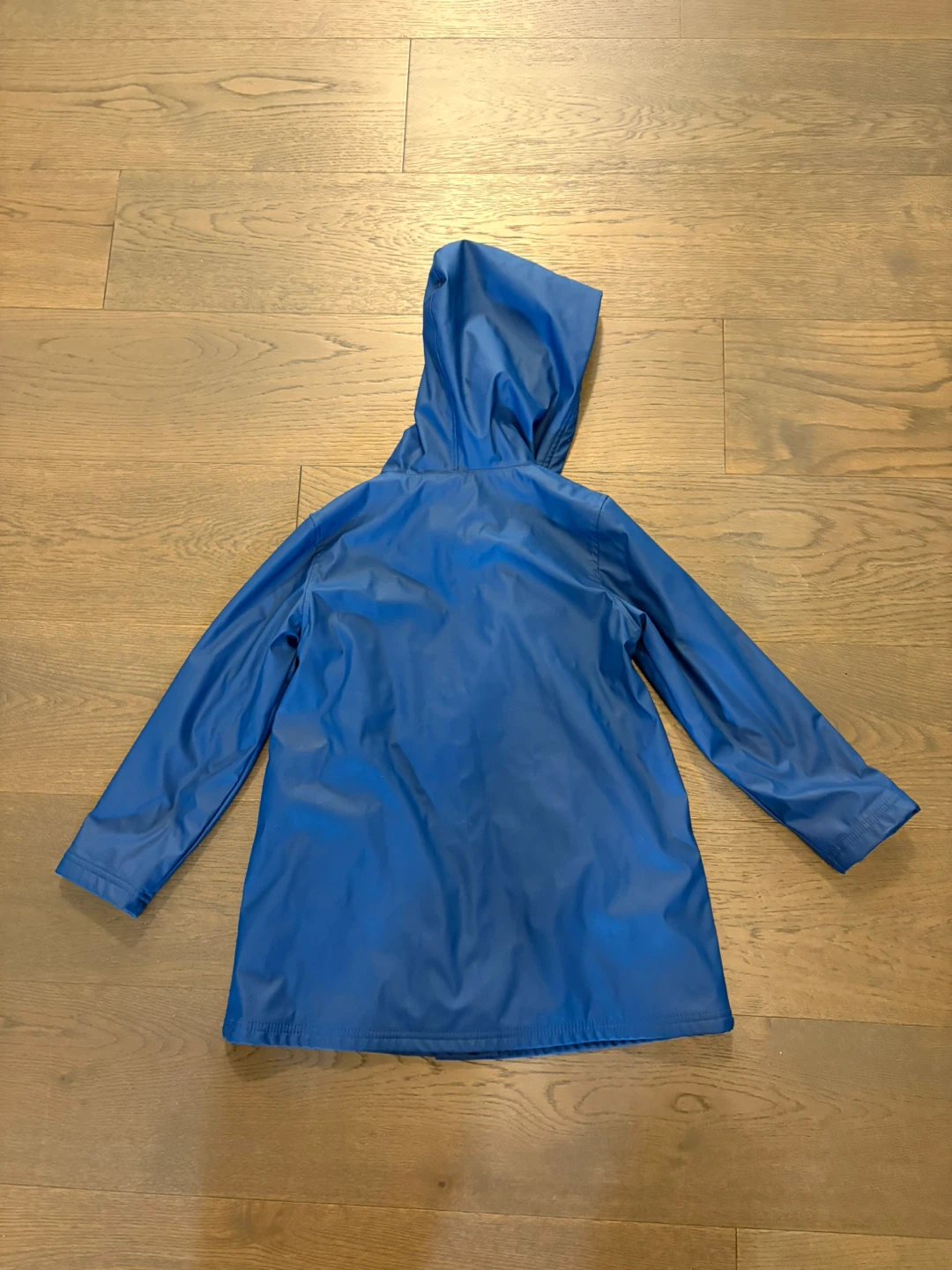 Hatley girls blue & red Hatley raincoat sz 7 EUC ret $98 - photo 5
