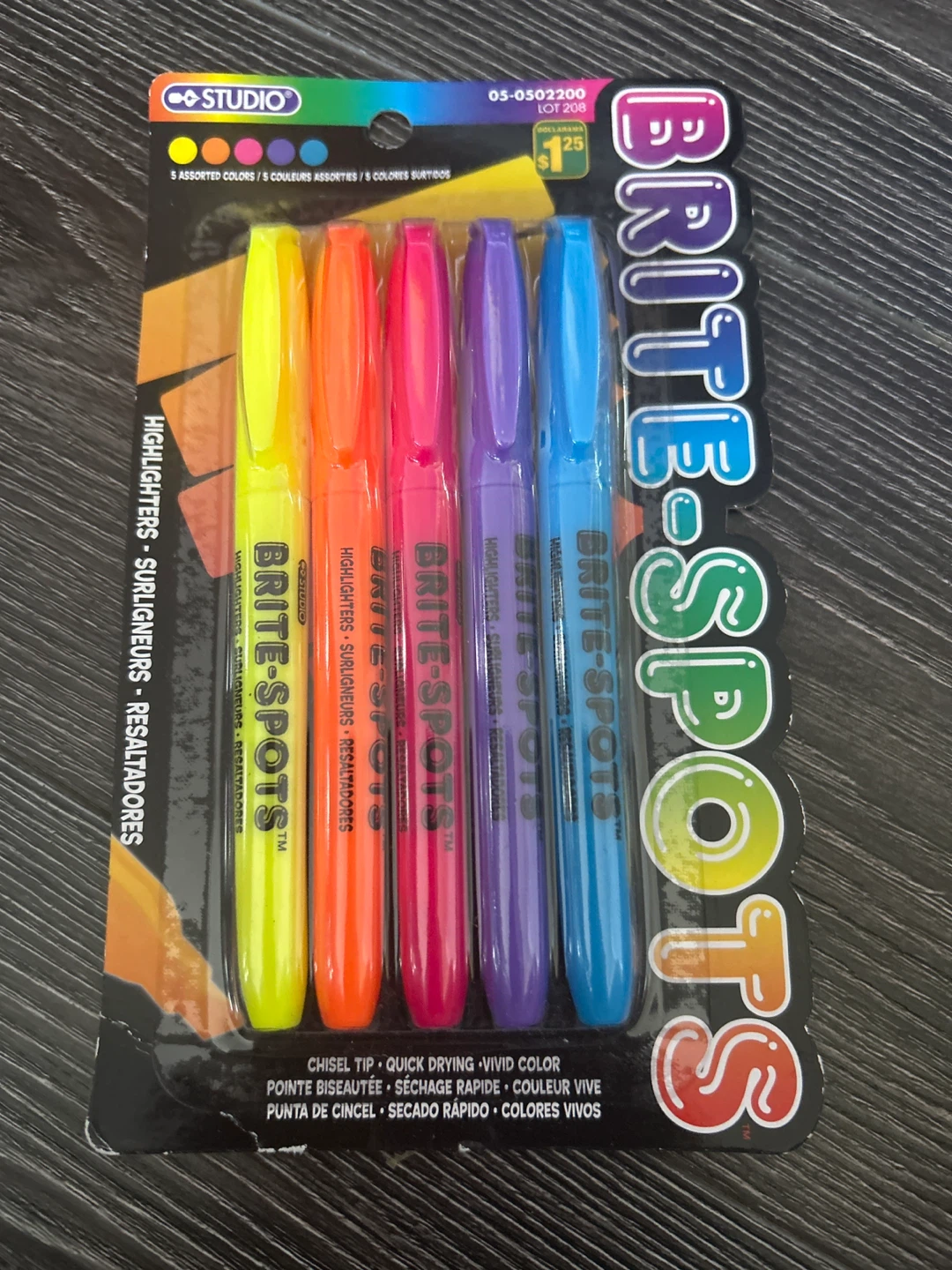 Studio Brite-Spots Highlighters - 5 Assorted Colours