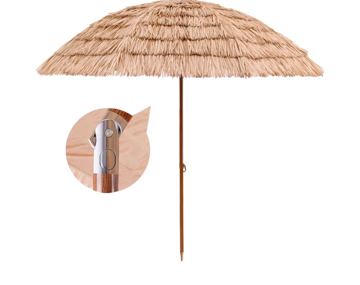 Tiki Beach Umbrella with Portable Storage Bag