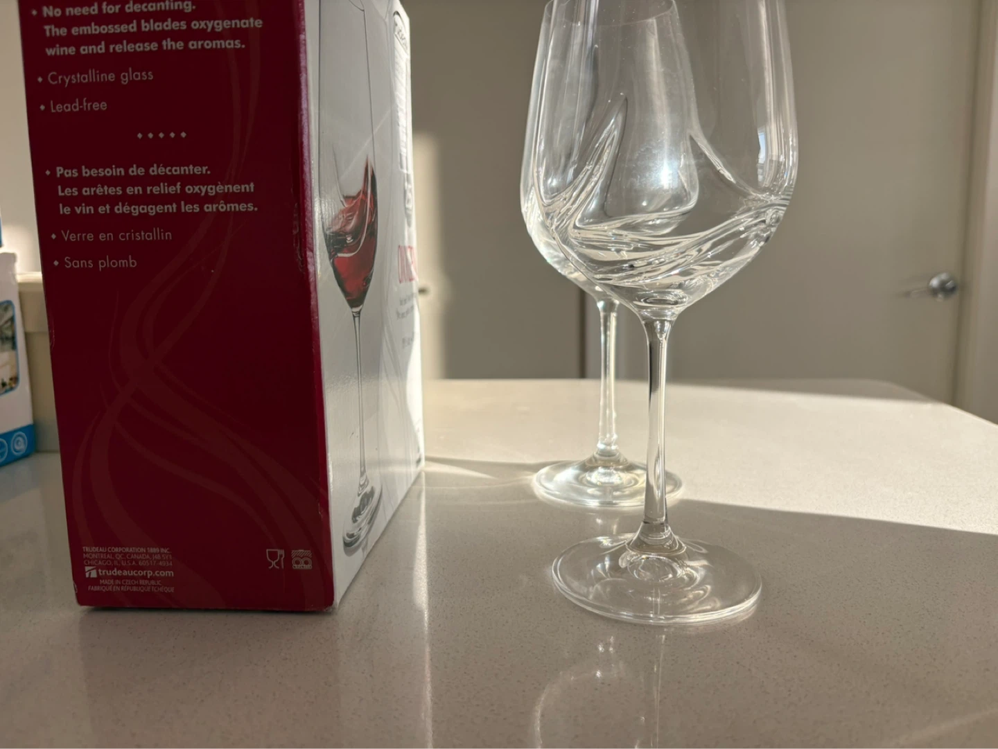 Trudeau Bohemia Oxygen Wine Glasses - 2 pc - photo 2
