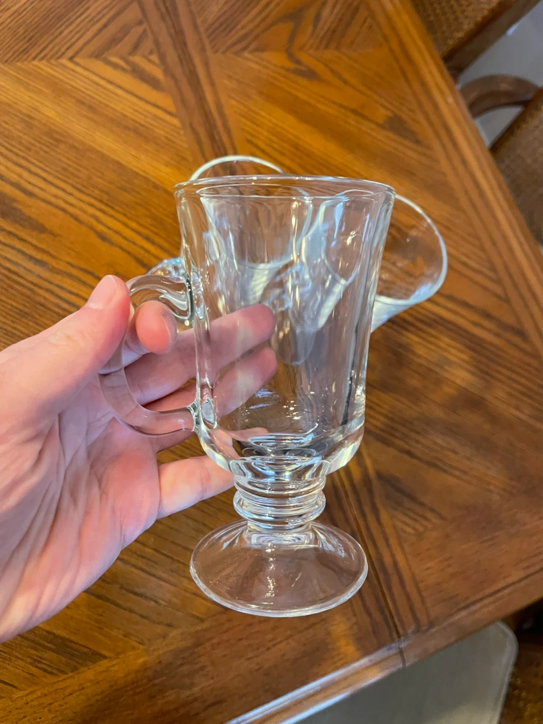 Set of 3 Clear Glass Irish Coffee Mugs - photo 2
