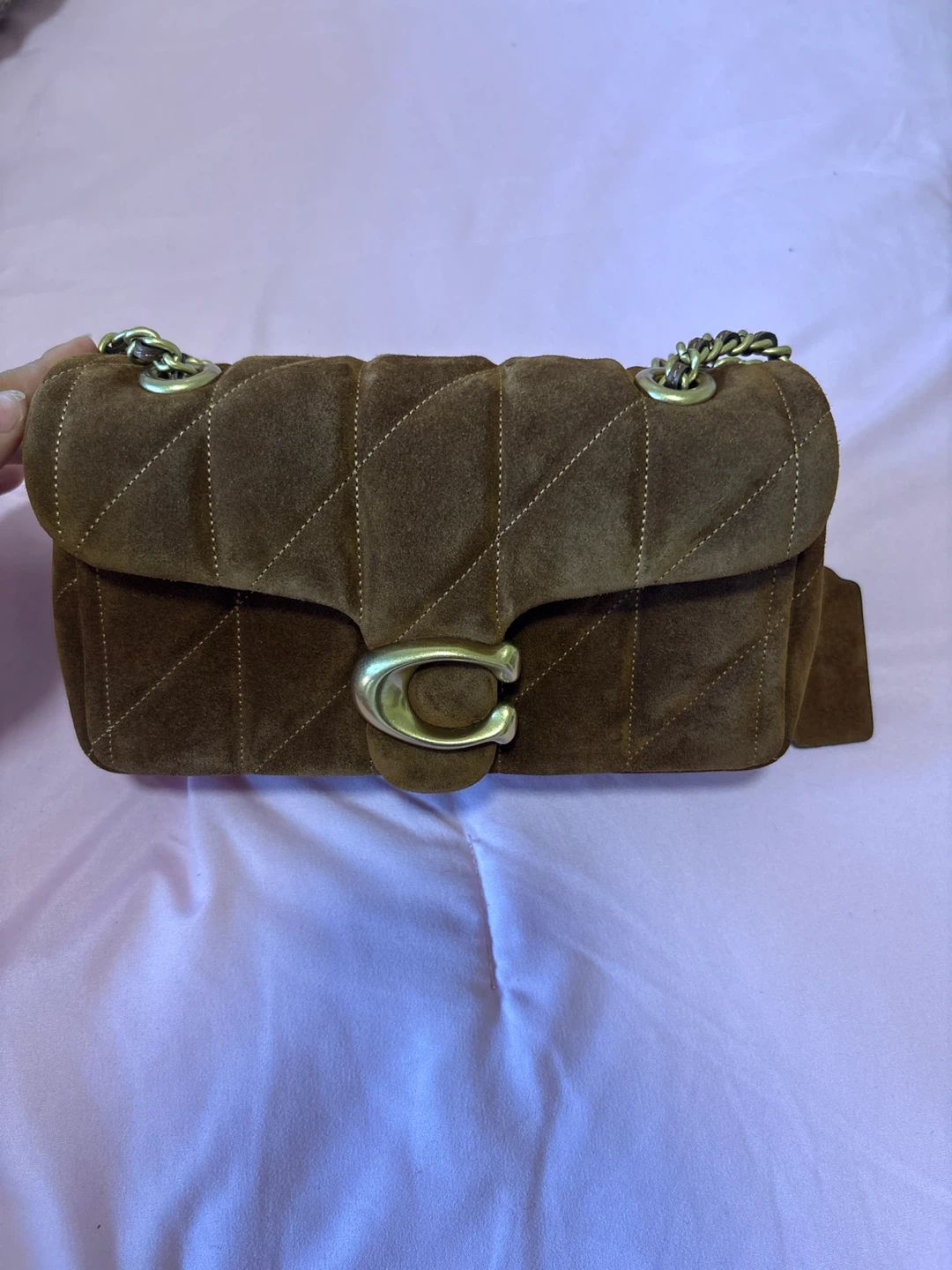 Coach Brown Suede Shoulder Bag - photo 2