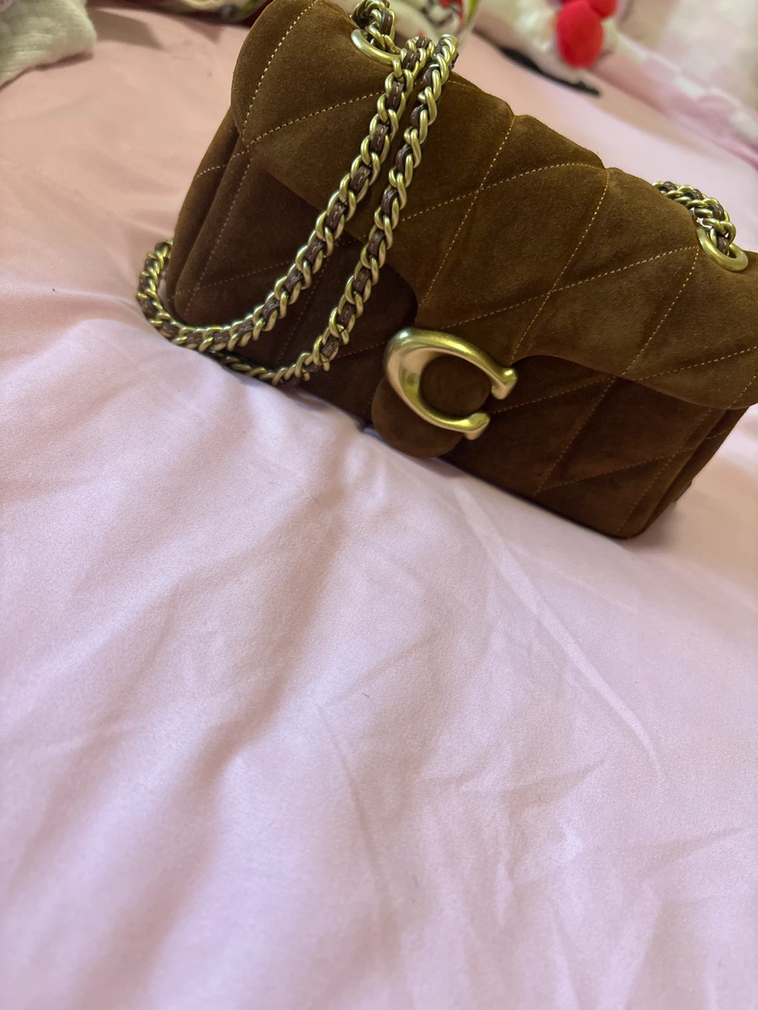 Coach Brown Suede Shoulder Bag - photo 3