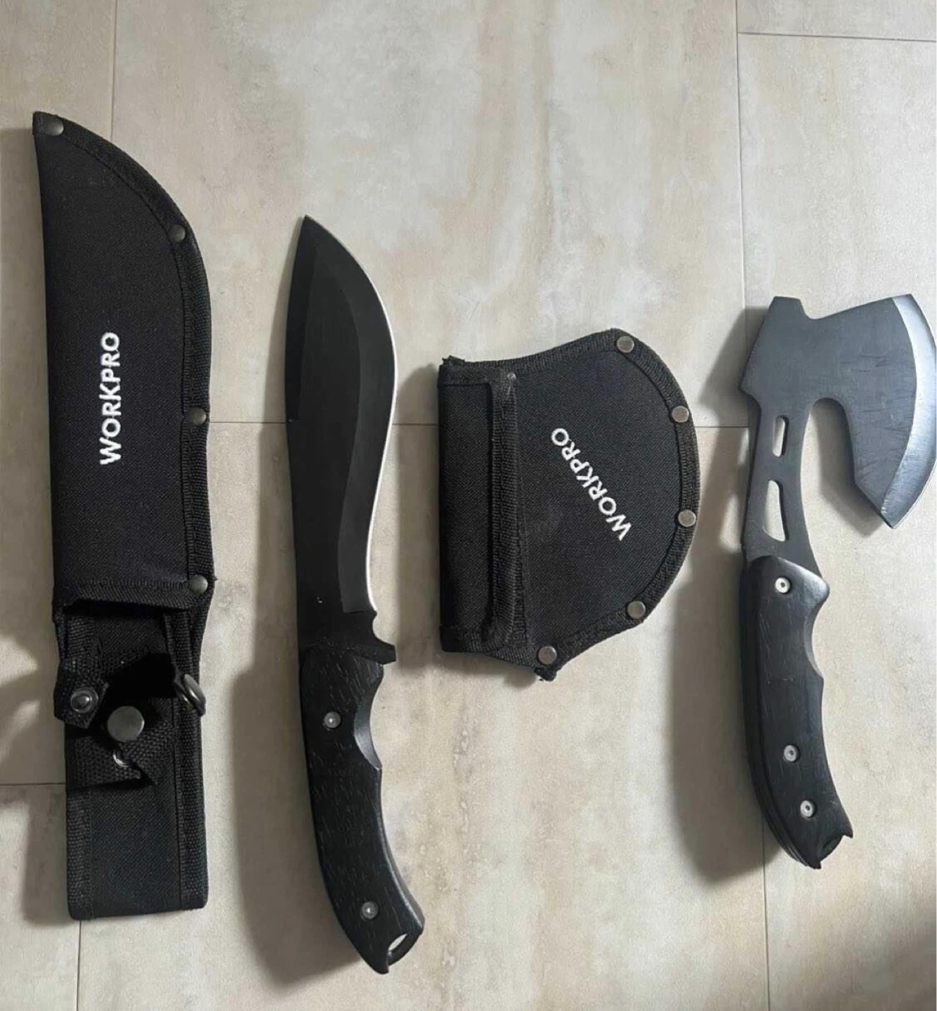 WORKPRO Machete and Axe Set