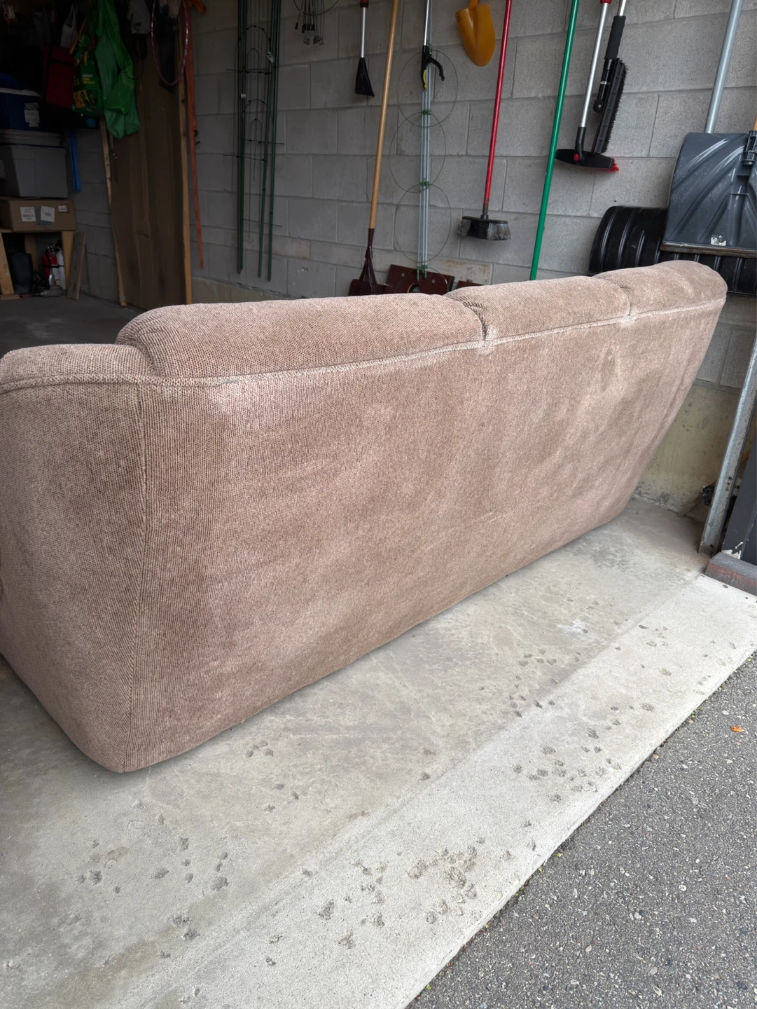 Brown Three-Seater Sofa - photo 3