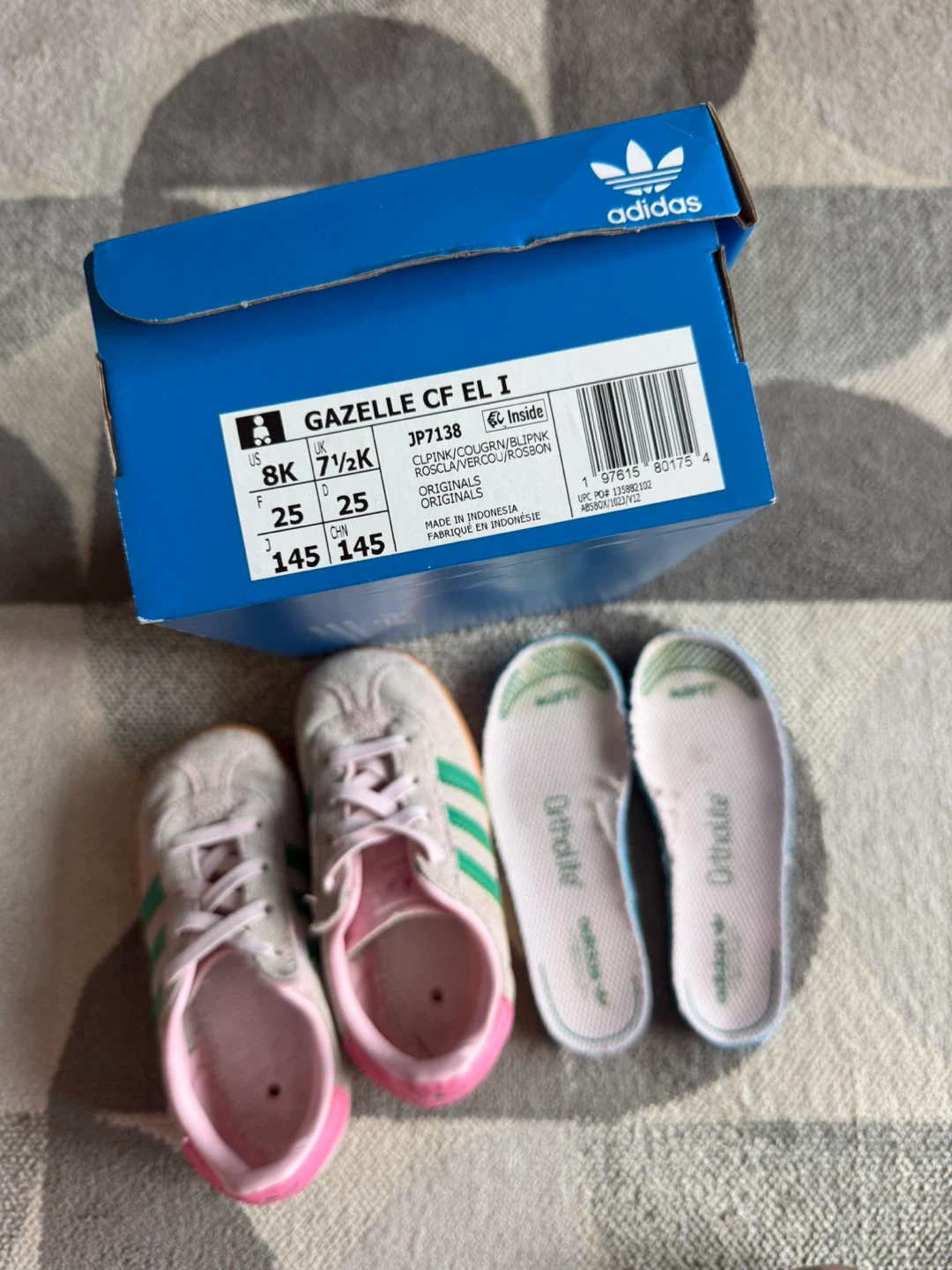 Adidas Gazelle Toddler Shoes Size 8K (US) - photo 3