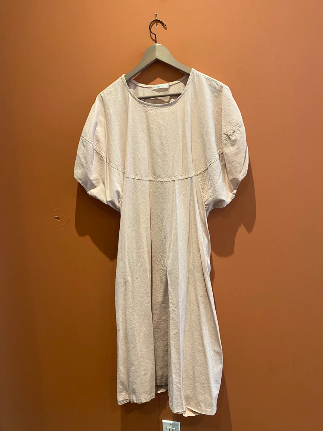 Women's Short Sleeve linen long Dress