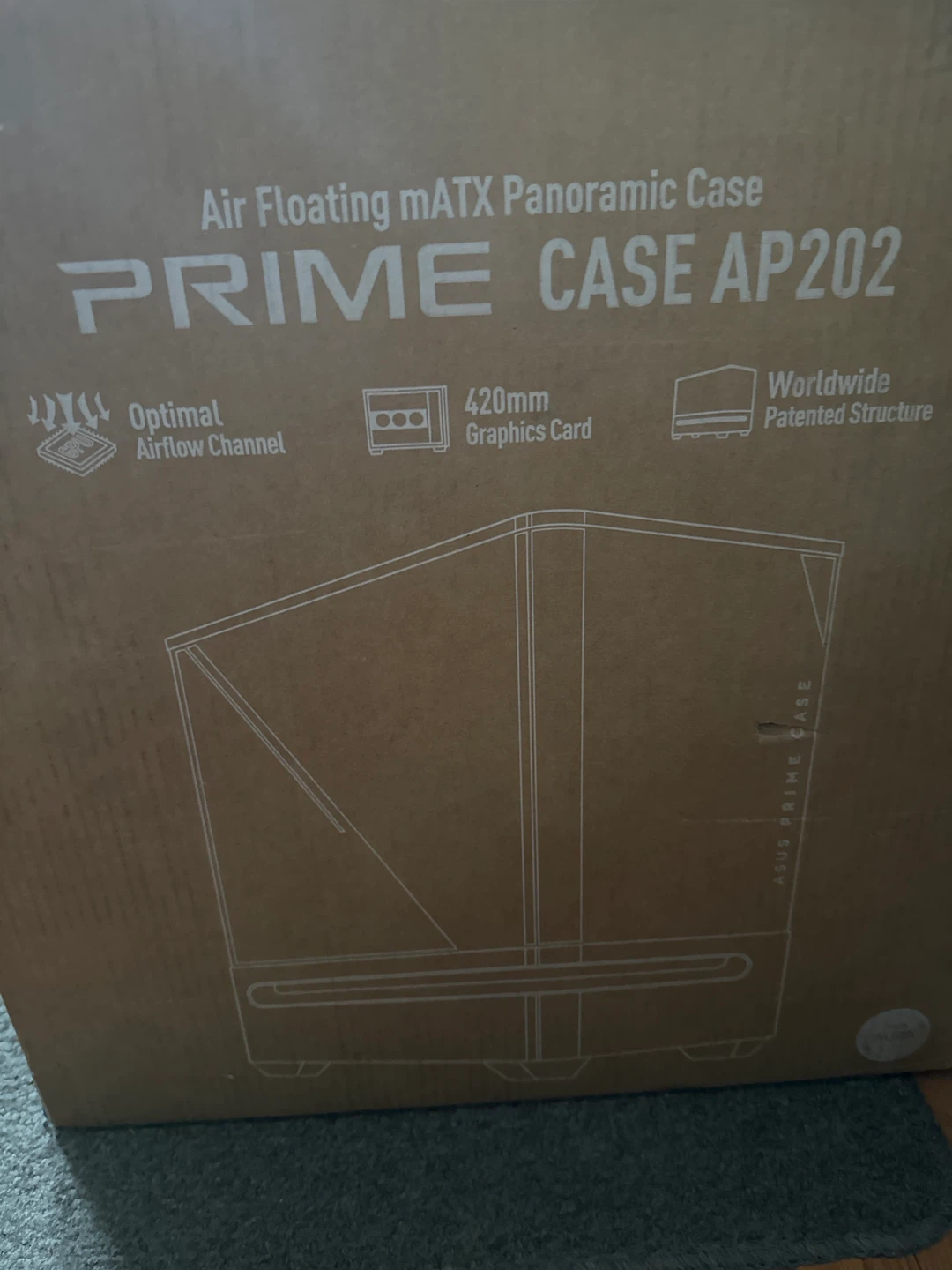 ASUS PRIME AP202 mATX Panoramic Case
