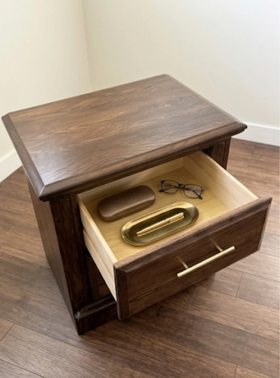 Mid Century Modern Oak Nightstand - photo 3