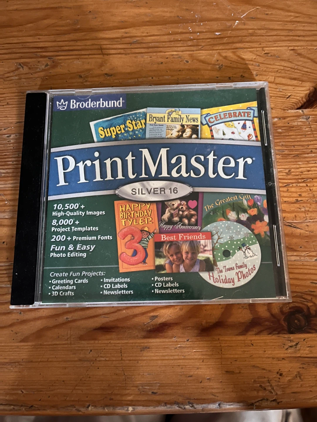 Broderbund PrintMaster Silver 16 CD Software