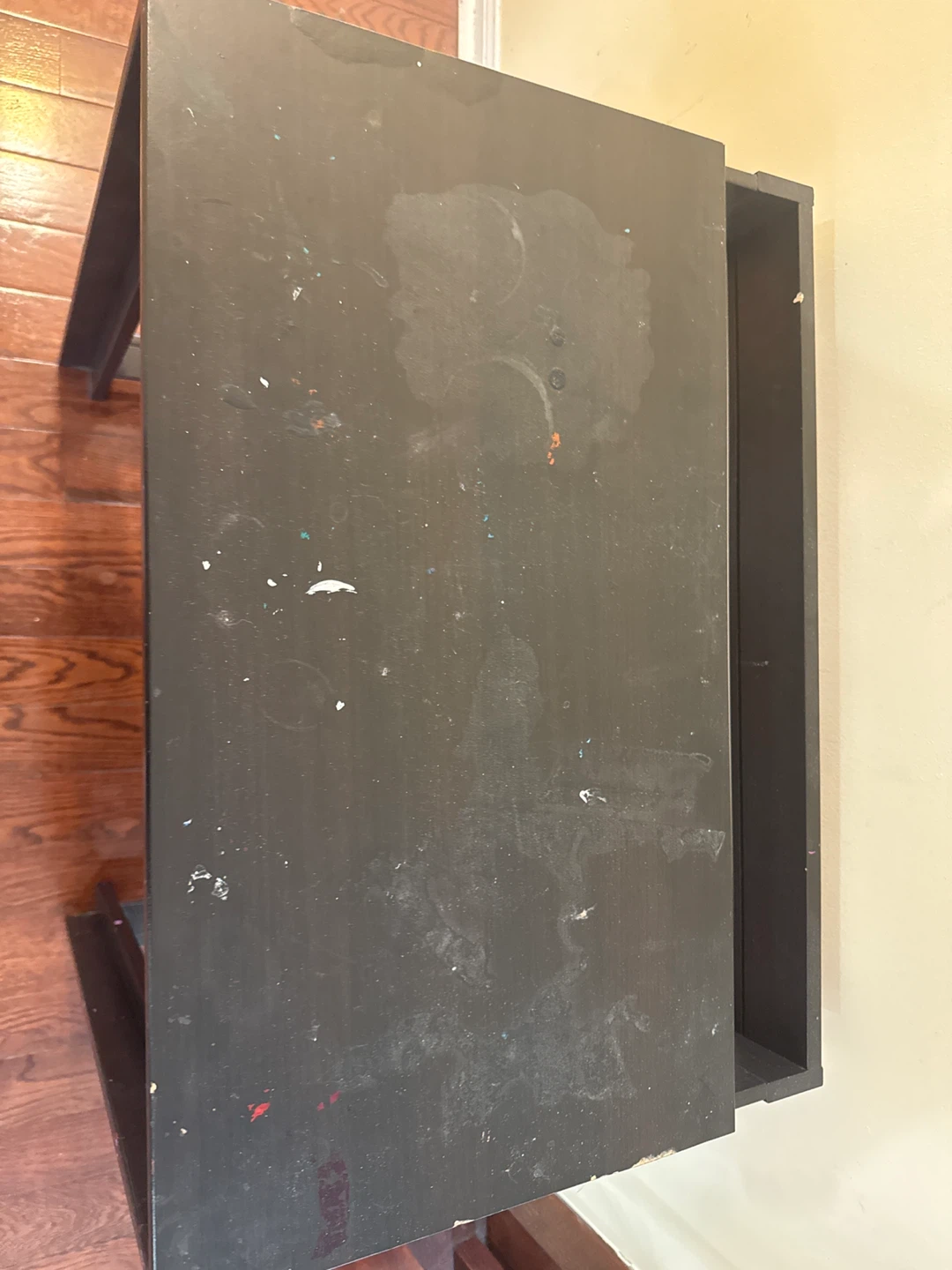 Black Desk with Drawer - photo 2
