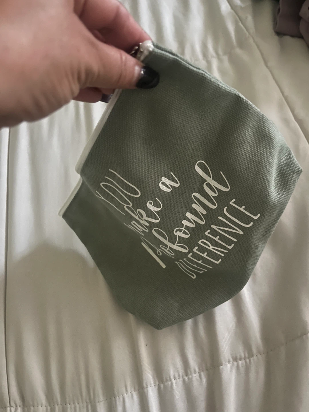 Canvas Pouch "You Make a Difference"