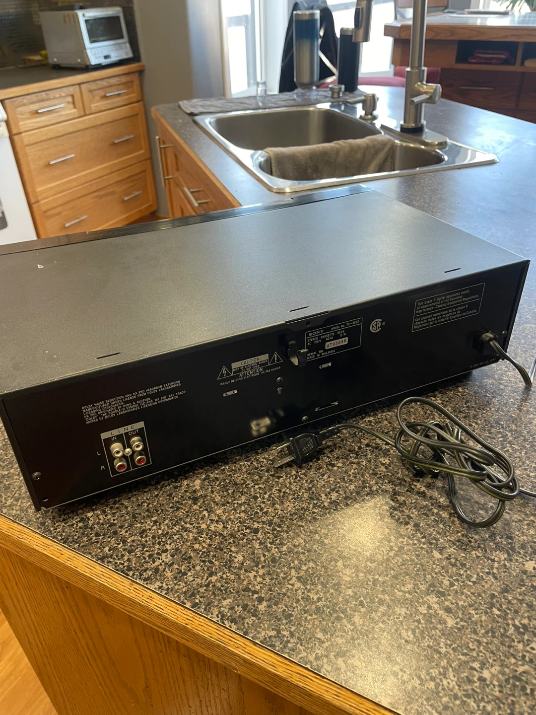 Sony TC-W32 Cassette Deck / Recorder Working - photo 3