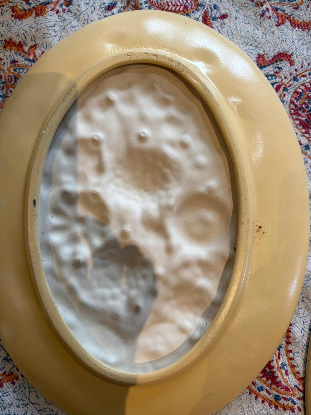 Embossed Floral Oval Platter - photo 5