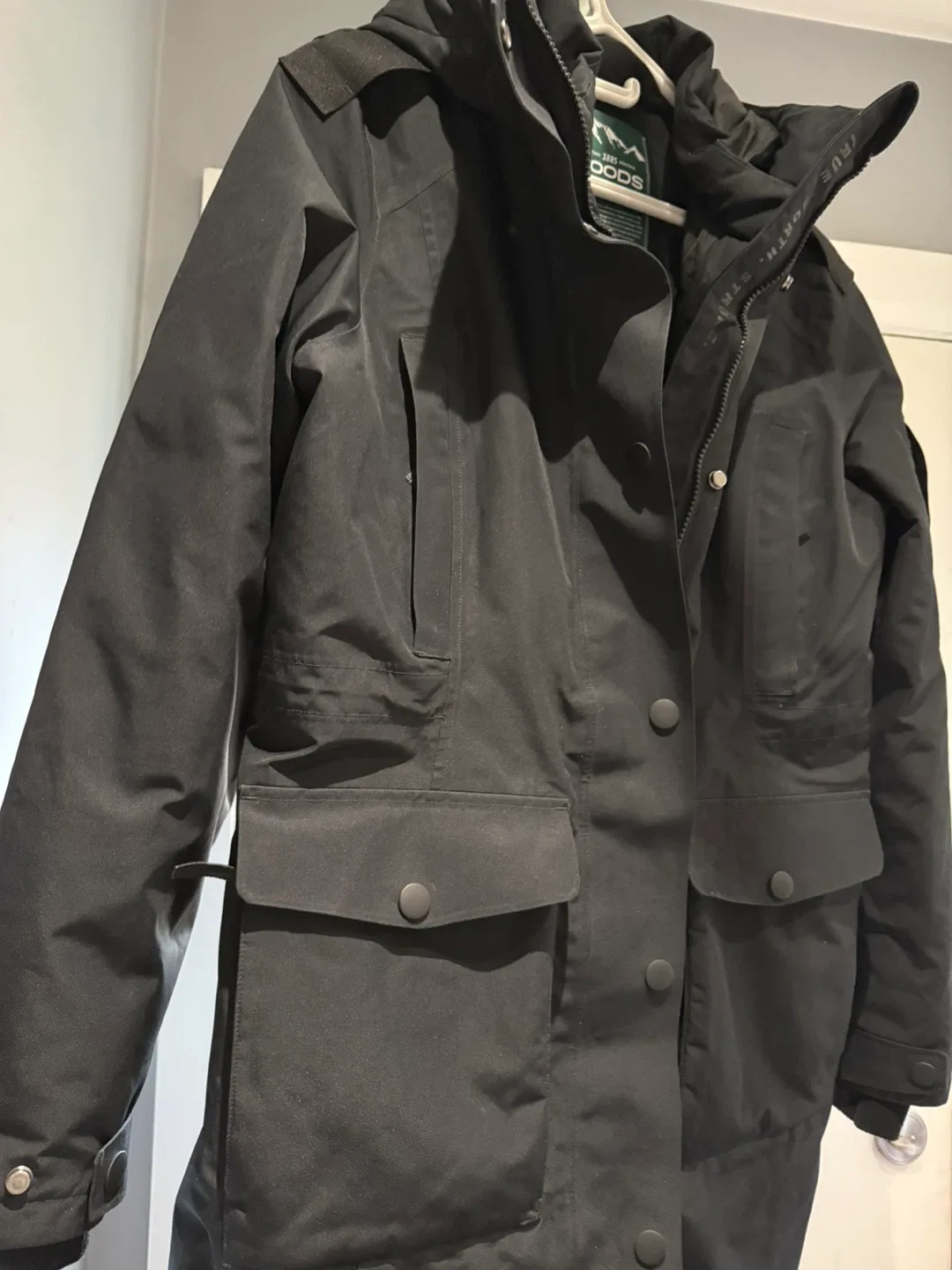 Woods Women's Black Parka / Winter Coat with Faux Fur Hood - photo 5