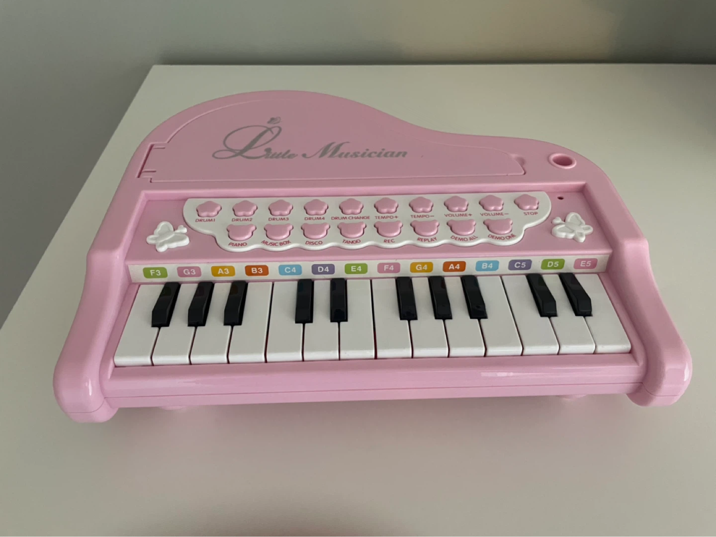 Pink "Cute Musician" Electronic Piano with Microphone - photo 2