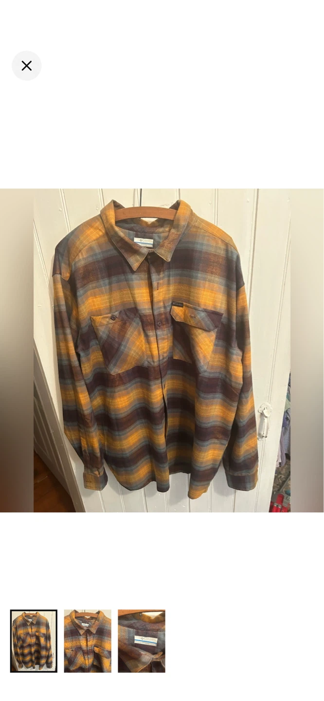 Columbia Plaid Flannel Shirt 2XLT